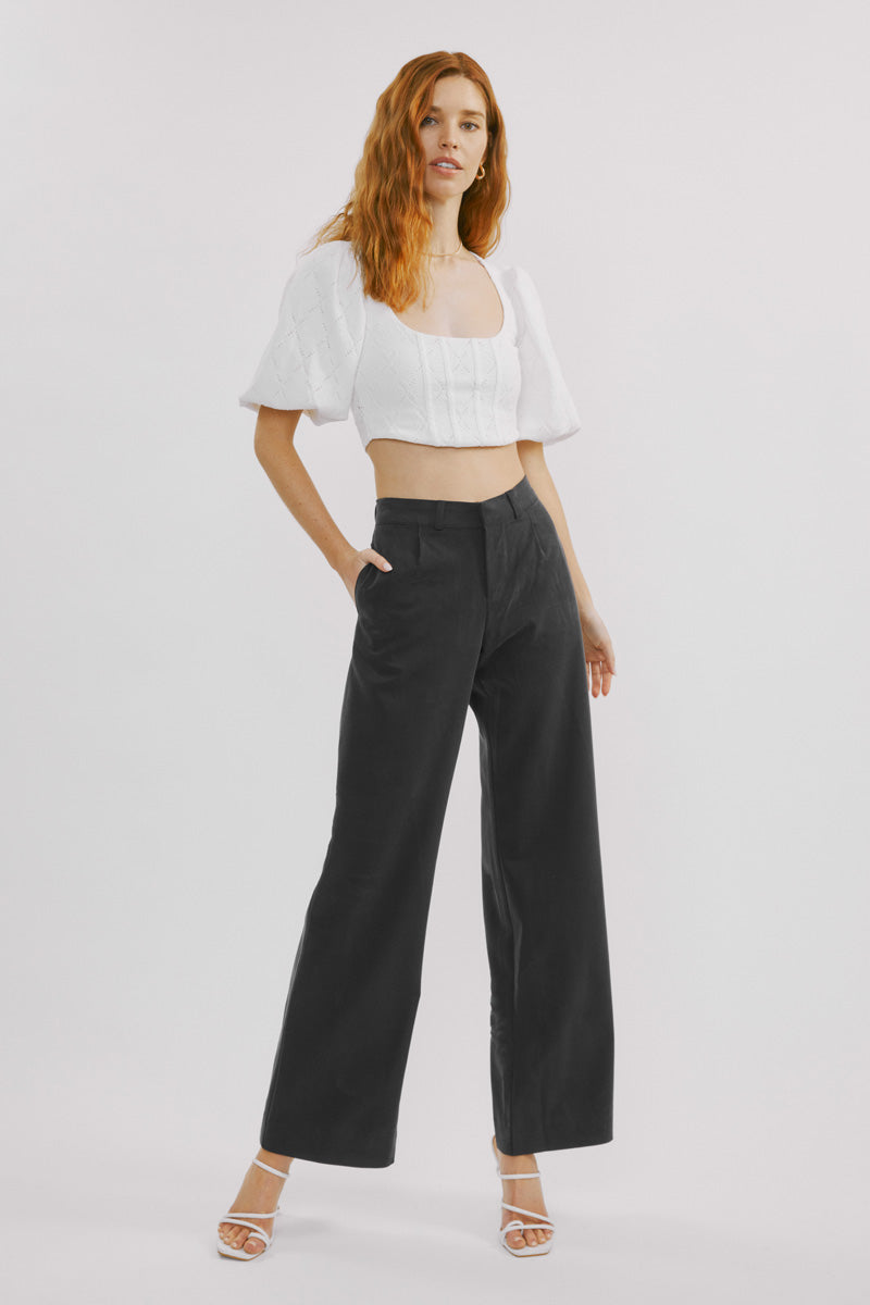 Tinley Mid Rise Wide Leg Pants
