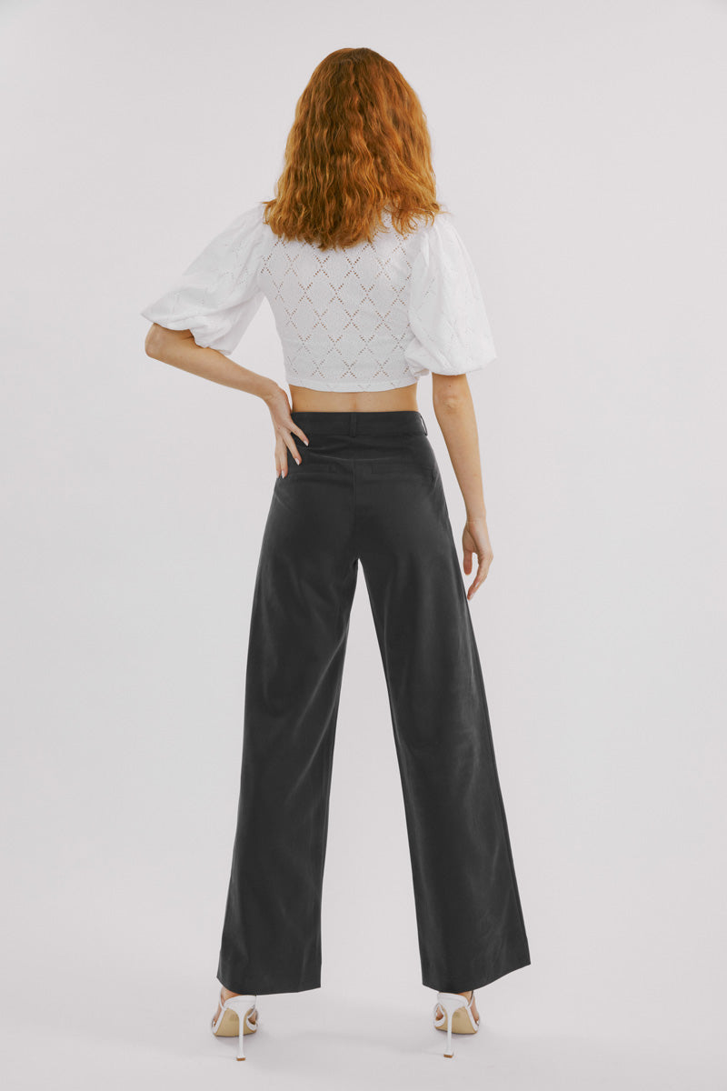 Tinley Mid Rise Wide Leg Pants
