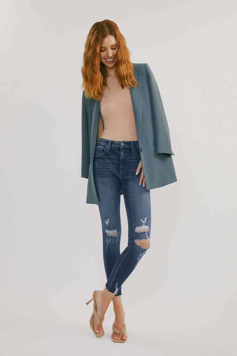 Gwen High Rise Ankle Skinny Jeans