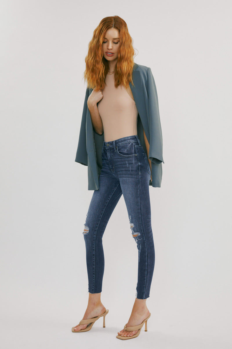 Gwen High Rise Ankle Skinny Jeans