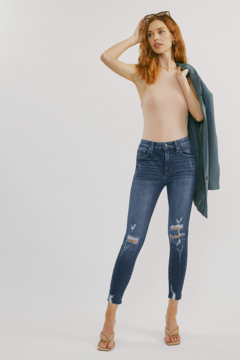 Gwen High Rise Ankle Skinny Jeans