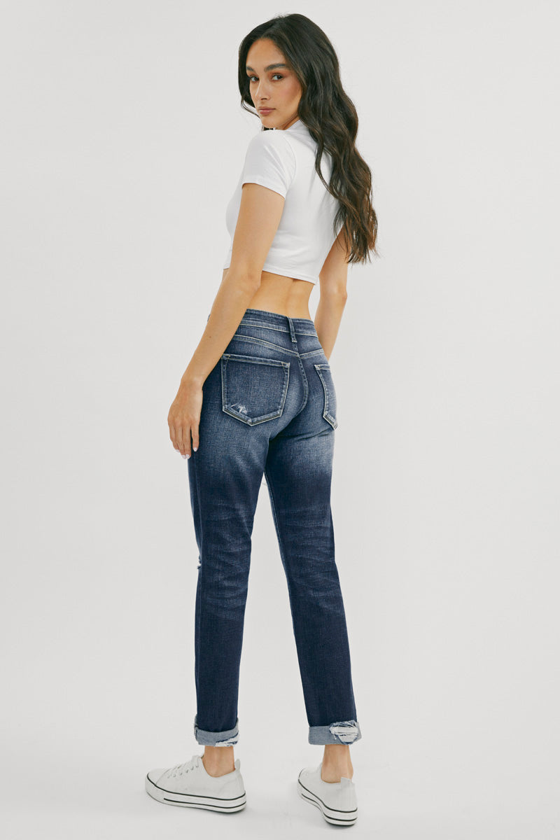 Aries Mid Rise Boyfriend Jeans