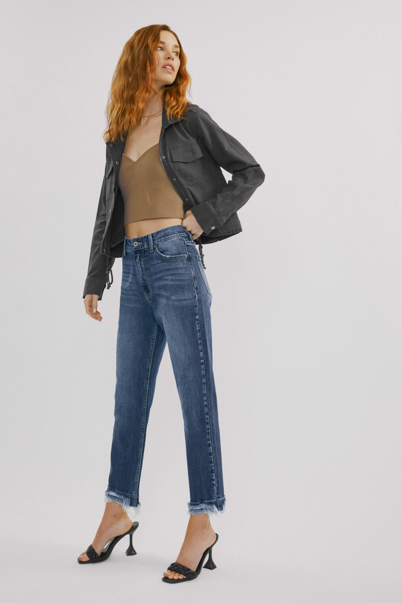 Shiza High Rise Wide Leg Jeans