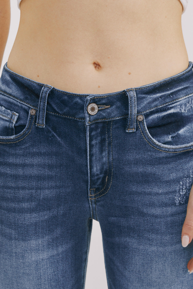 Landon Mid Rise Ankle Skinny Jeans