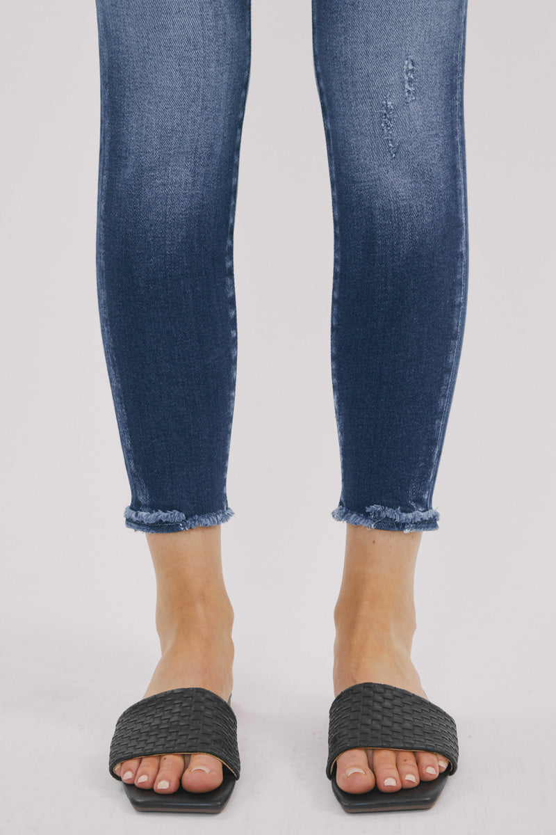 Landon Mid Rise Ankle Skinny Jeans