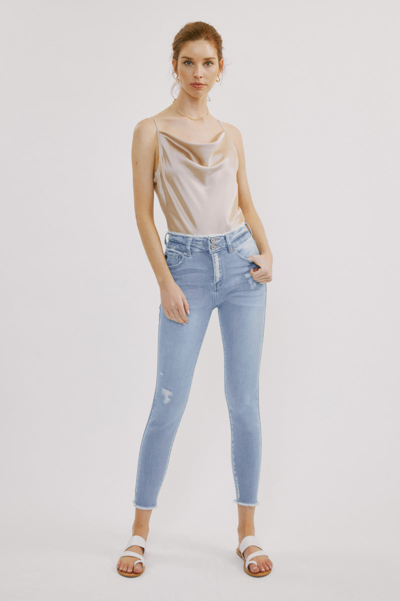 Danica High Rise Ankle Skinny Jeans