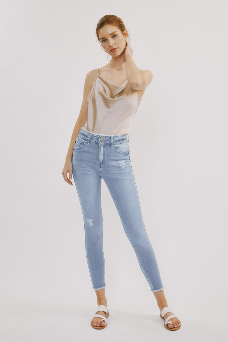 Danica High Rise Ankle Skinny Jeans