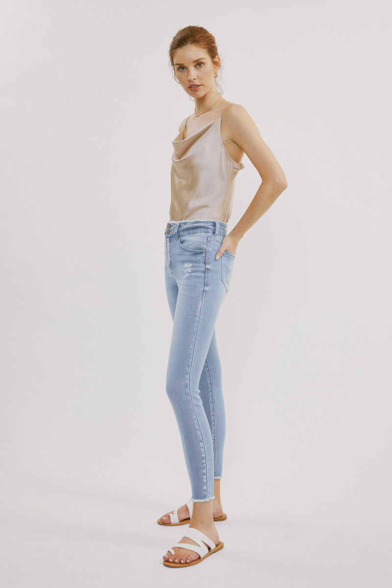 Danica High Rise Ankle Skinny Jeans