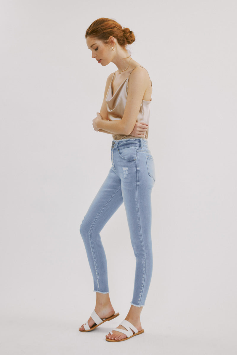 Danica High Rise Ankle Skinny Jeans