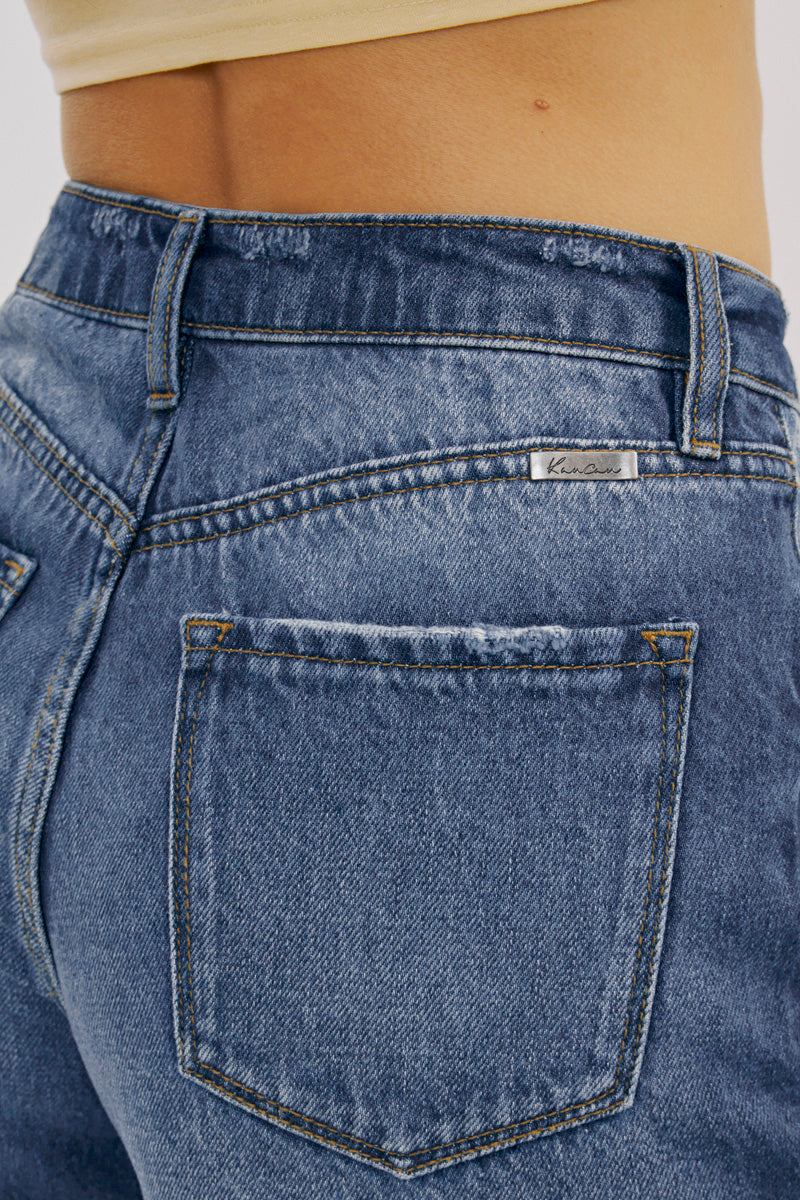 Aurora High Rise Mom Shorts