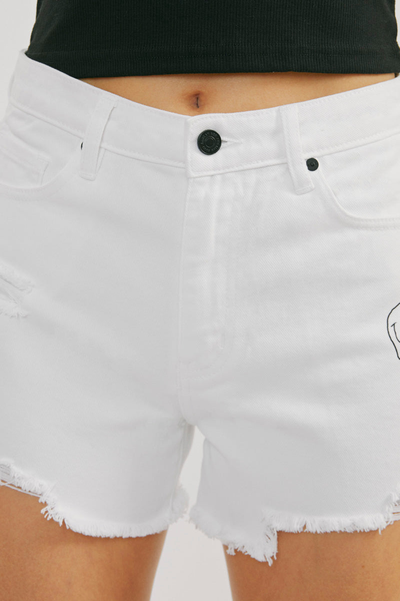Ambrosia High Rise Mom Shorts