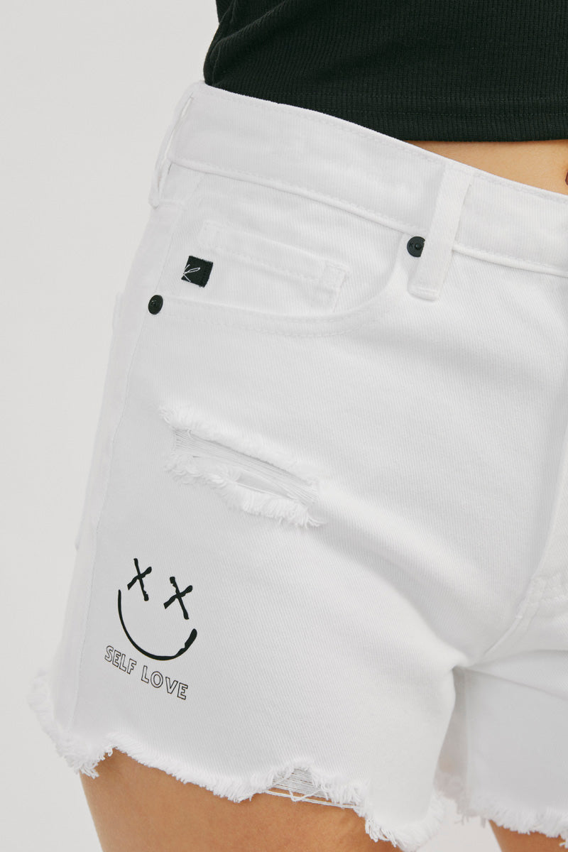 Ambrosia High Rise Mom Shorts