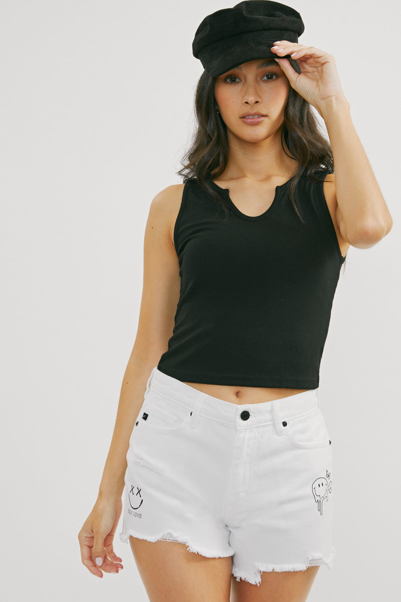 Ambrosia High Rise Mom Shorts