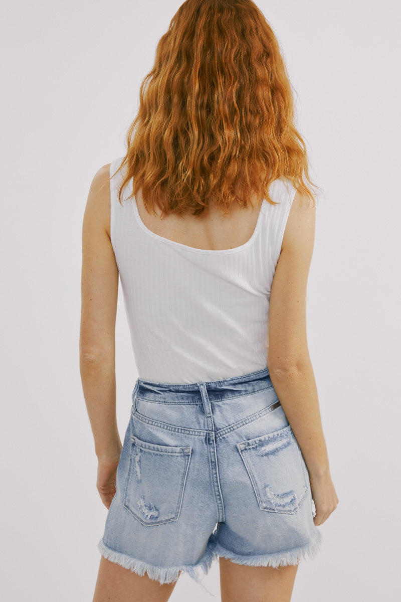 Laurel High Rise Mom Shorts