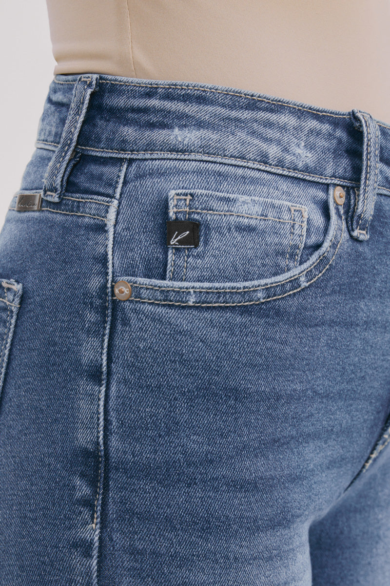 Sultana High Rise Slim Straight Jeans