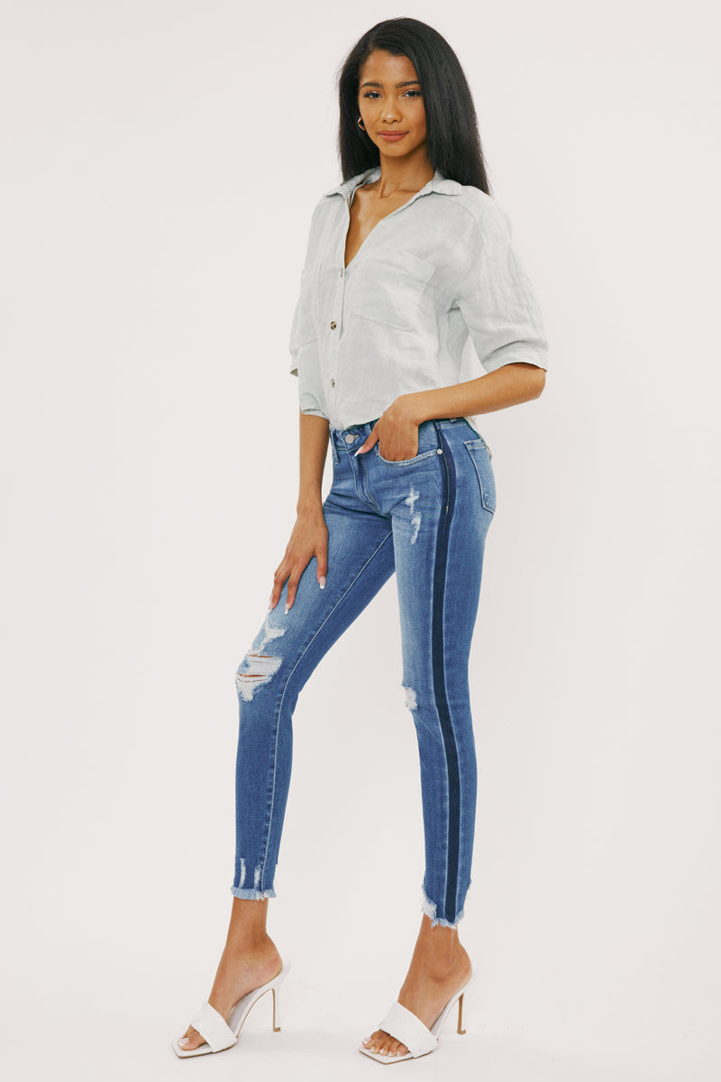 Alora Mid Rise Ankle Skinny