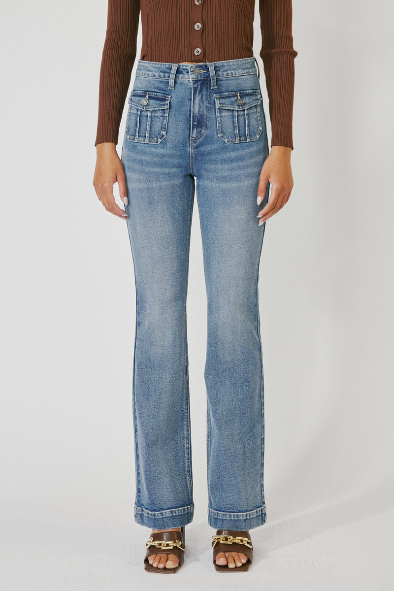 Carrie High Rise Vintage Bootcut Jeans