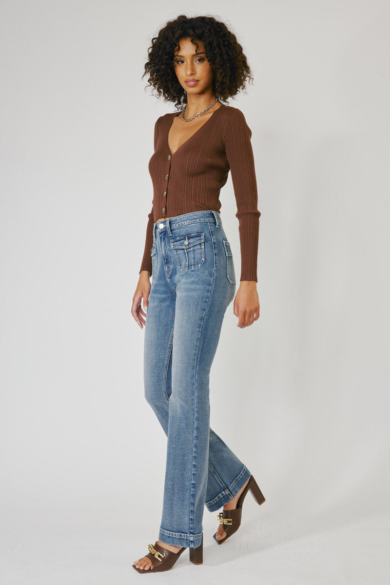 Carrie High Rise Vintage Bootcut Jeans