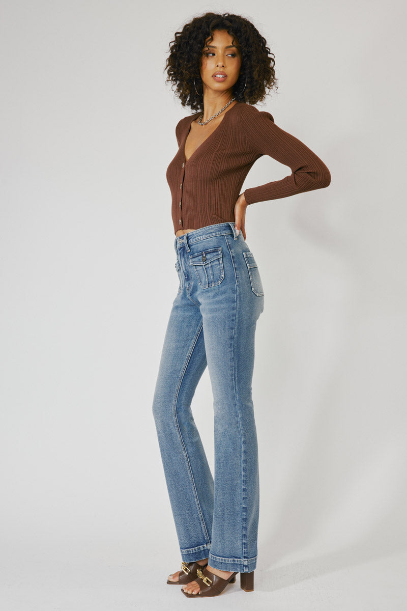 Carrie High Rise Vintage Bootcut Jeans