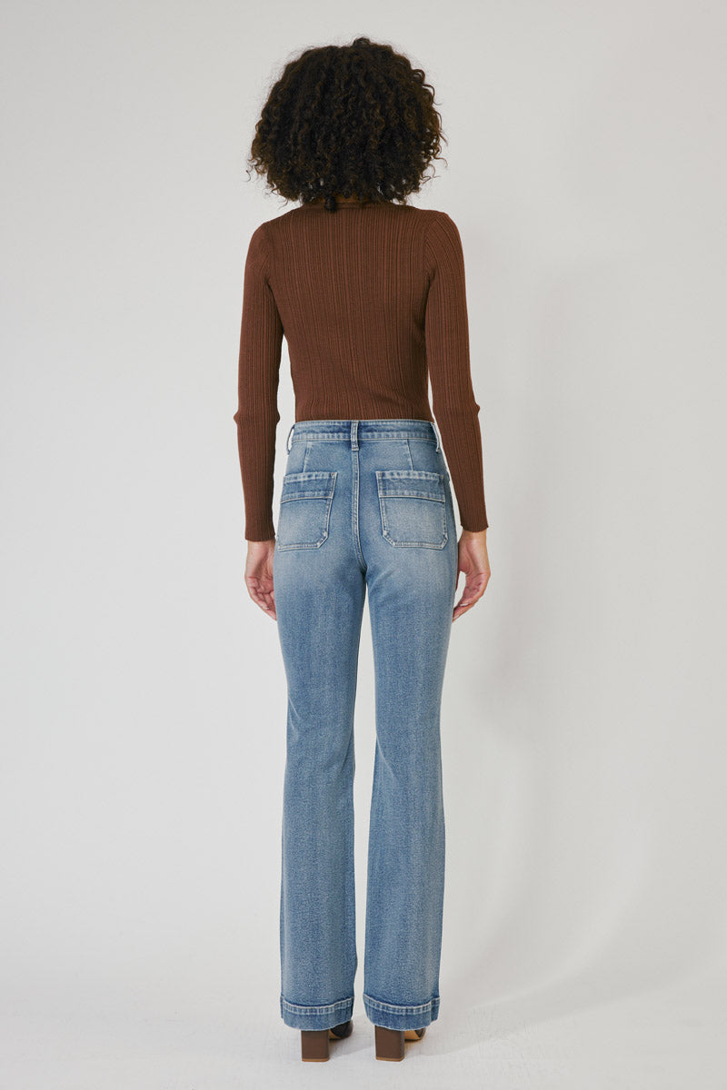 Carrie High Rise Vintage Bootcut Jeans