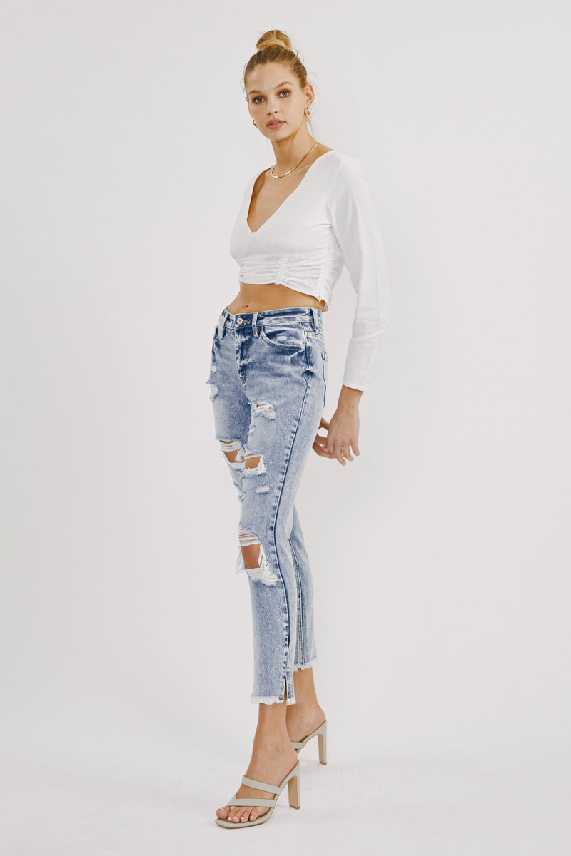 Collie High Rise Mom Jeans