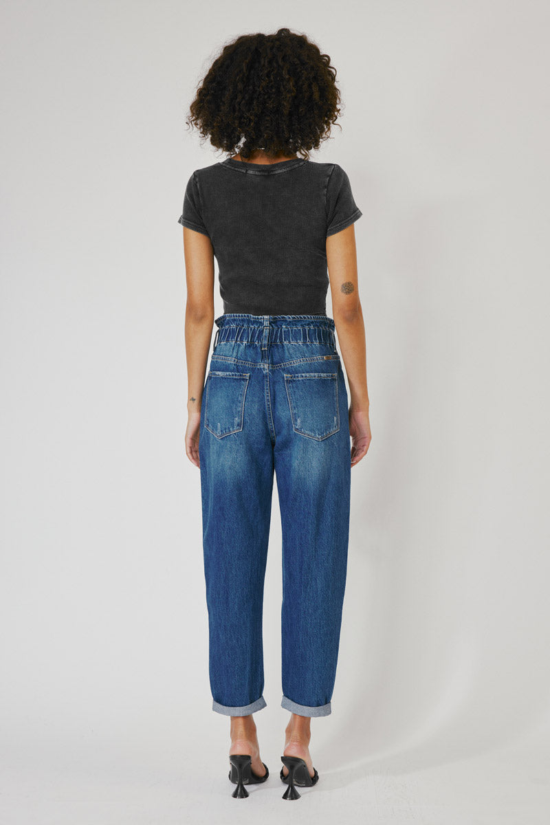 Olivia Ultra High Rise Paperbag Boyfriend Jeans