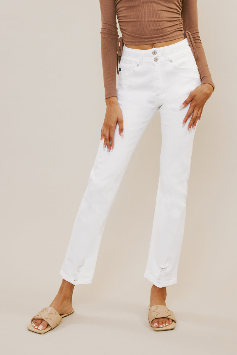 Cadence Ultra High Rise Slim Straight Jeans