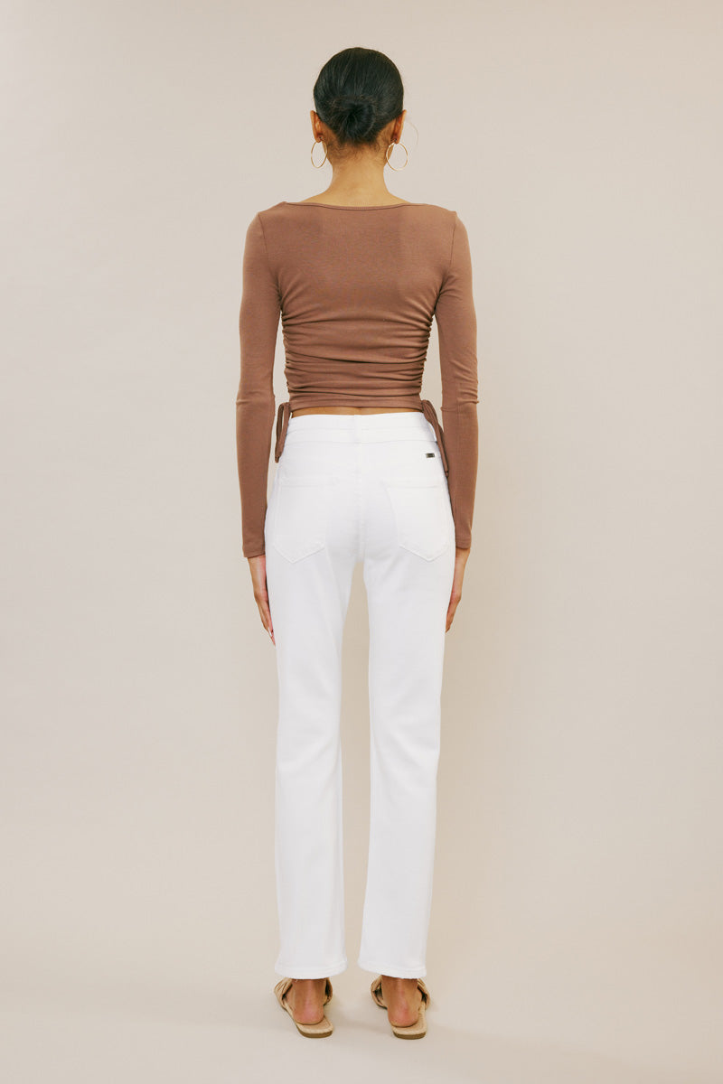 Cadence Ultra High Rise Slim Straight Jeans