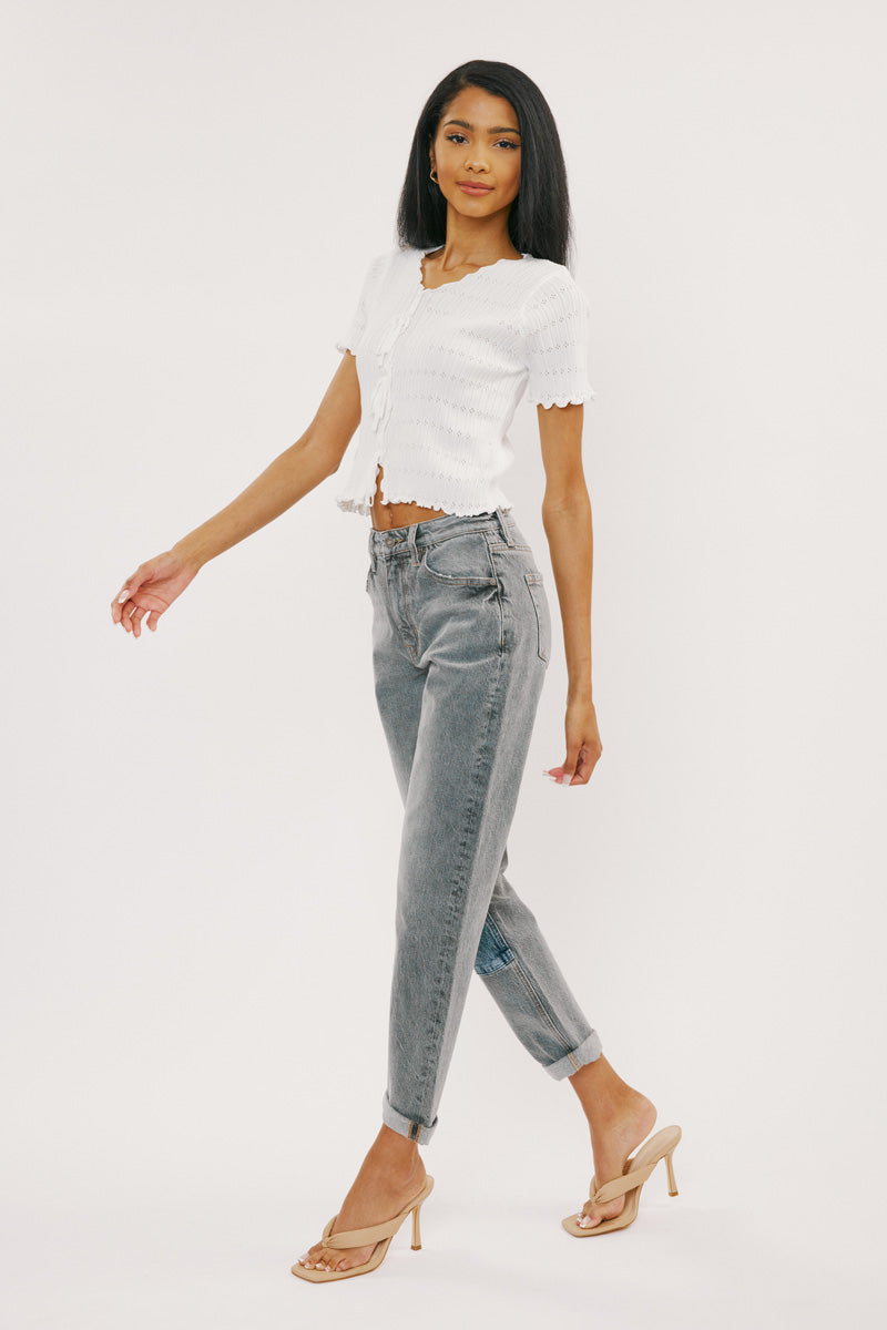 Frankie High Rise Mom Jeans