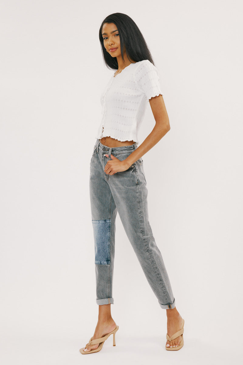 Frankie High Rise Mom Jeans