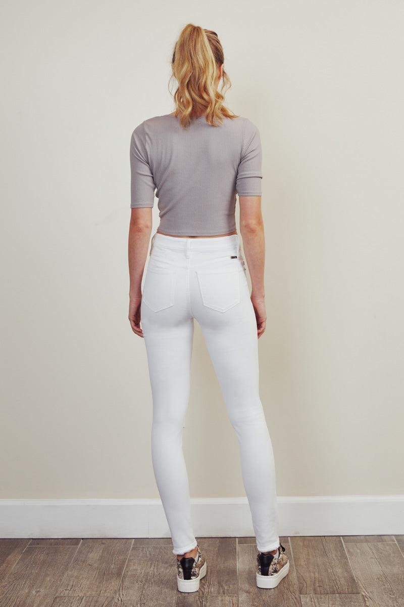 Alabaster High Rise Super Skinny Jeans