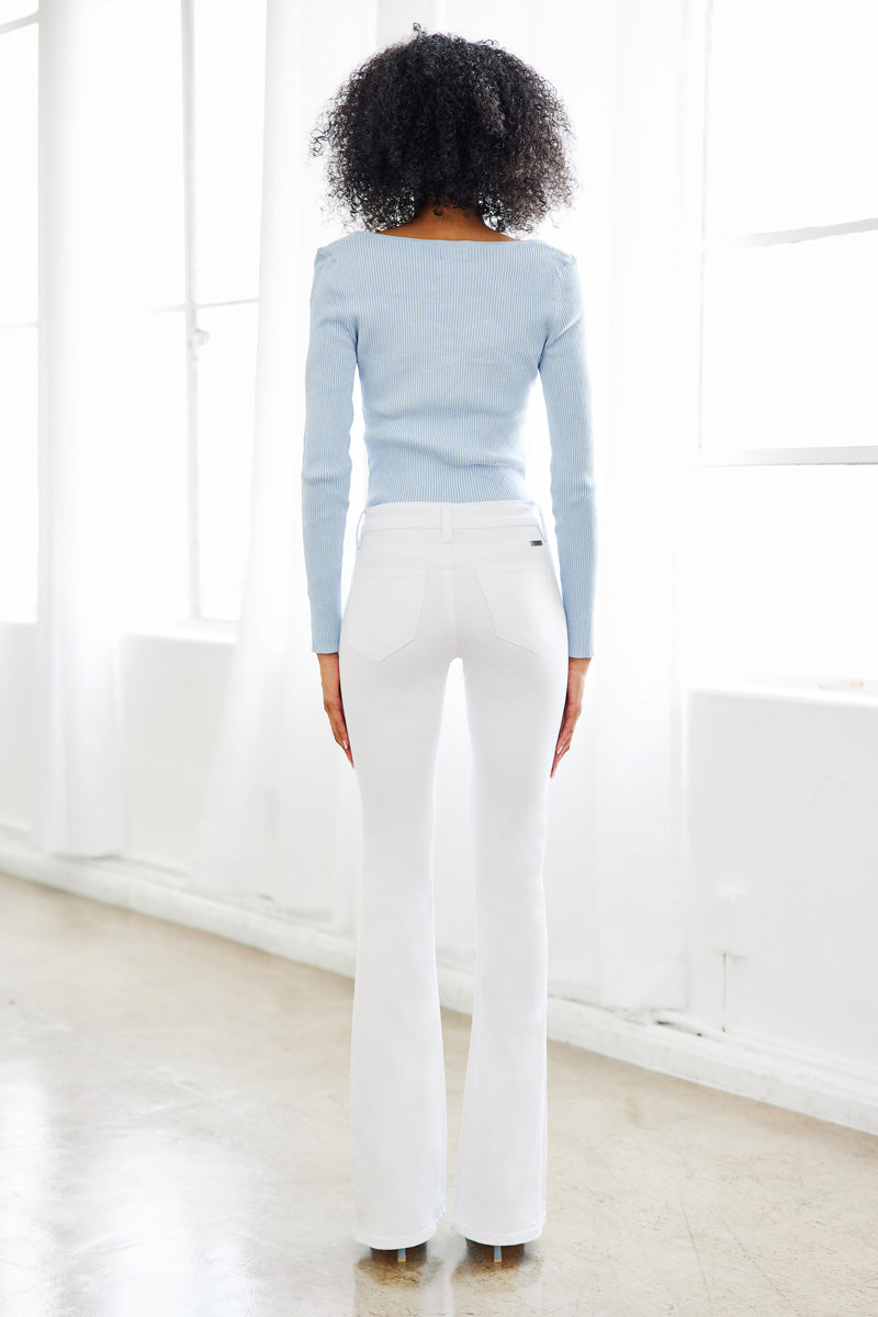 Alaska Mid Rise Flare Jeans