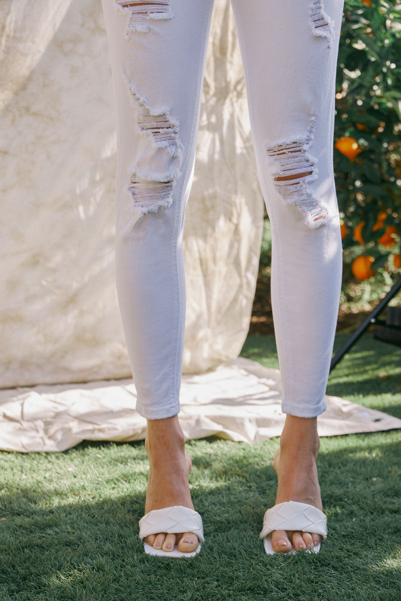 Topanga High Rise Ankle Skinny Overalls