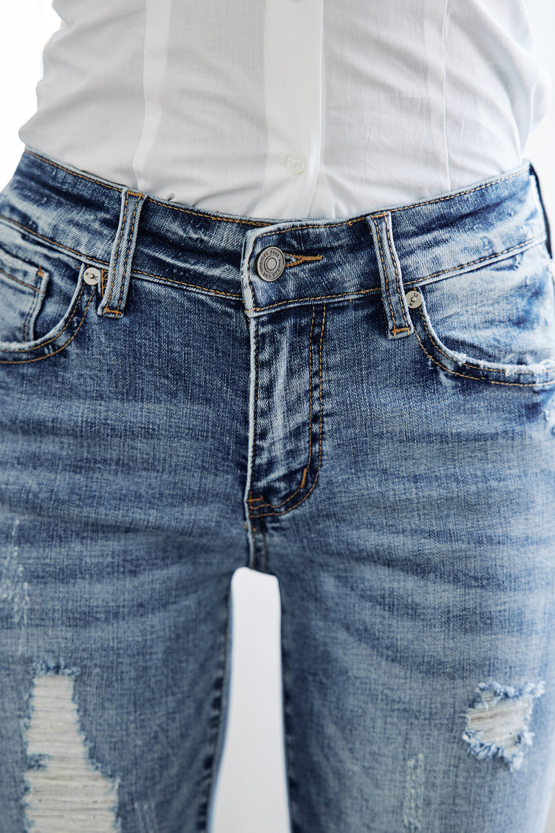 Nala Mid Rise Ankle Skinny Jeans