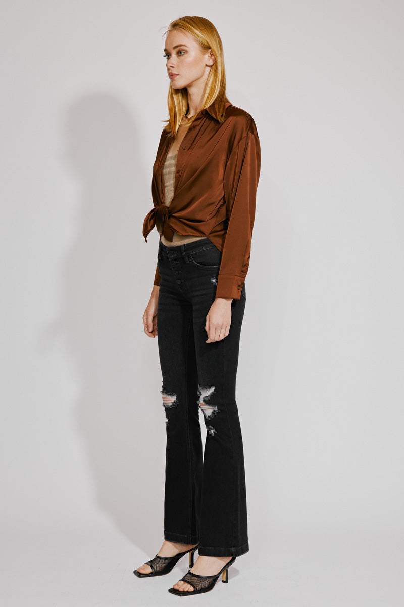 Harlowe Mid Rise Flare Jeans