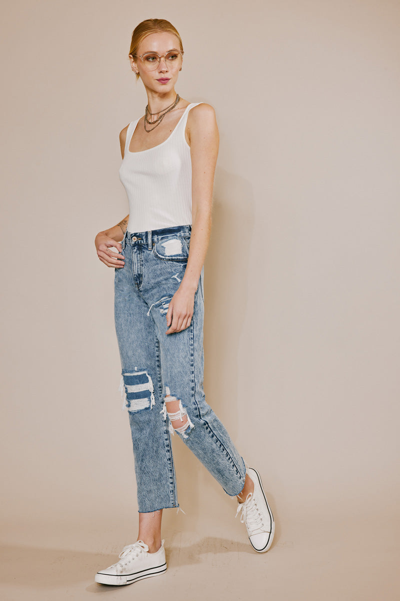 Chesney High Rise Straight Leg Jeans