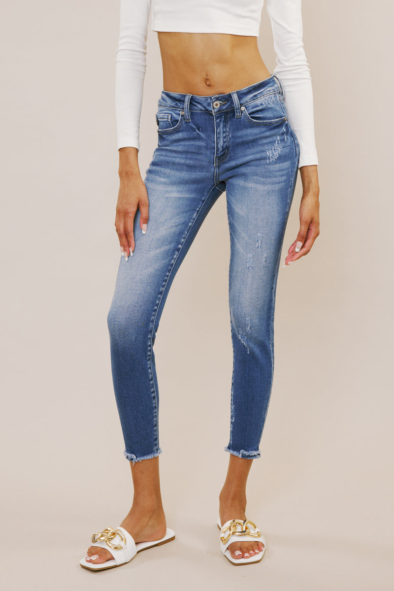 Randon Mid Rise Ankle Skinny Jeans