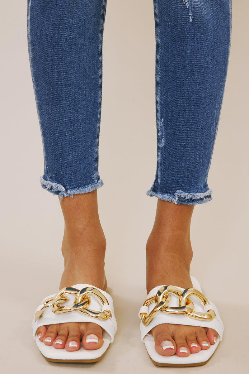 Randon Mid Rise Ankle Skinny Jeans