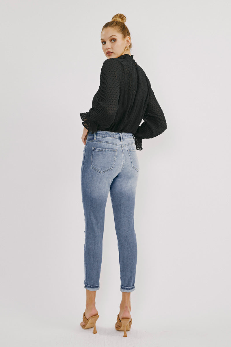 Leona High Rise Ankle Skinny Jeans