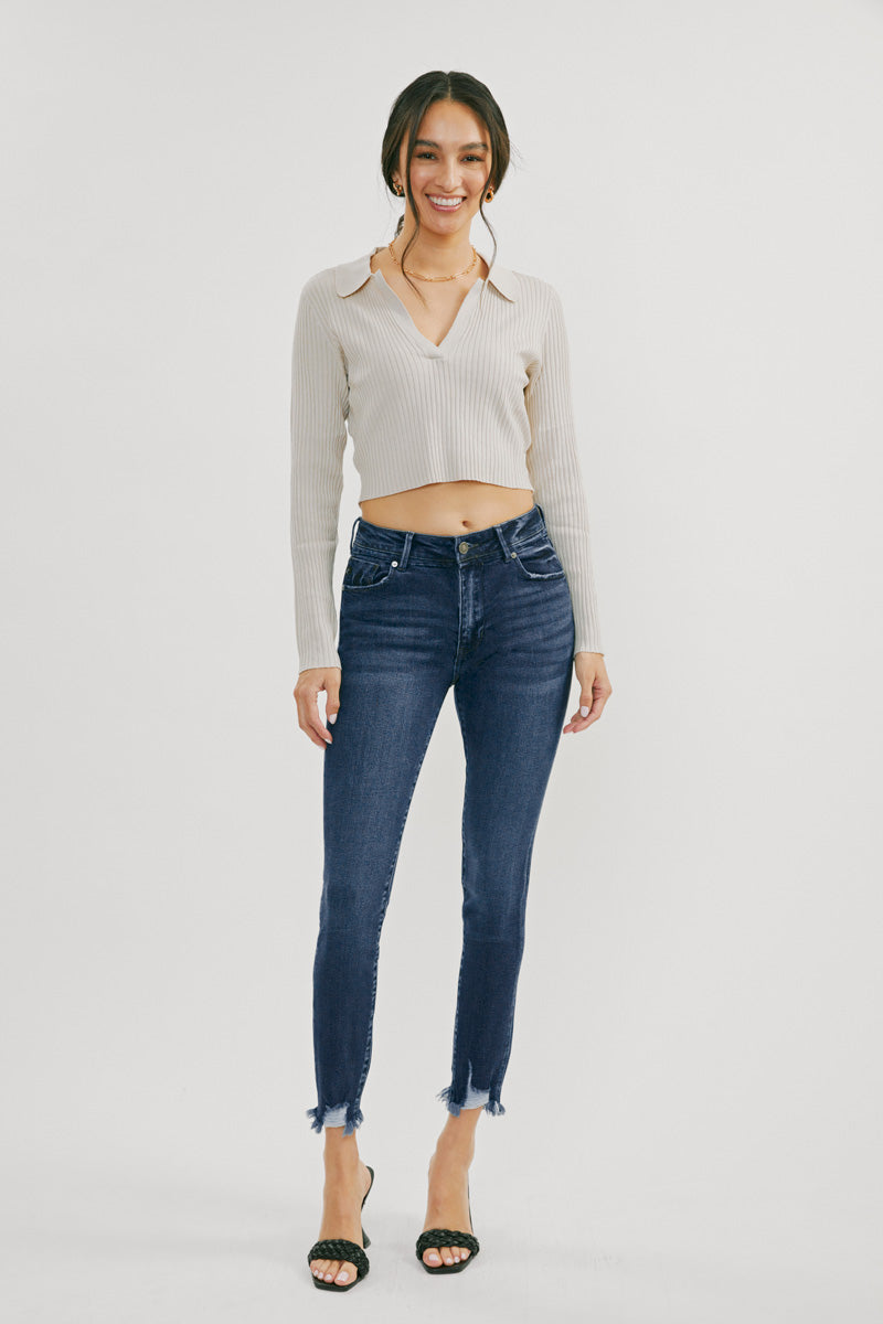 Lucia High Rise Ankle Skinny Jeans