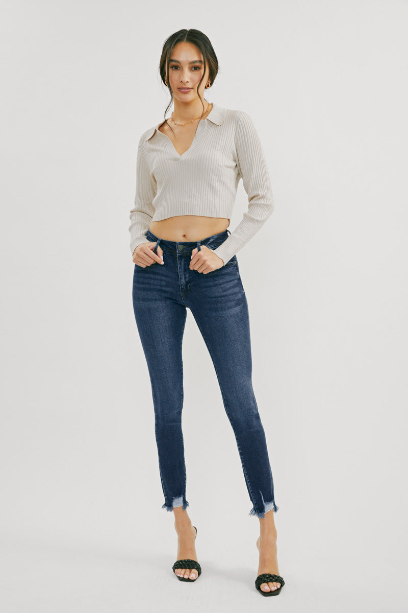 Lucia High Rise Ankle Skinny Jeans