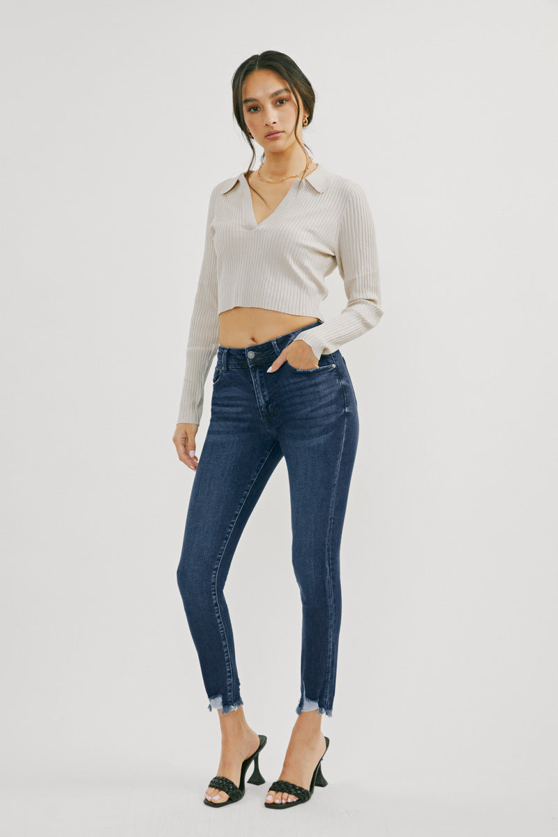 Lucia High Rise Ankle Skinny Jeans