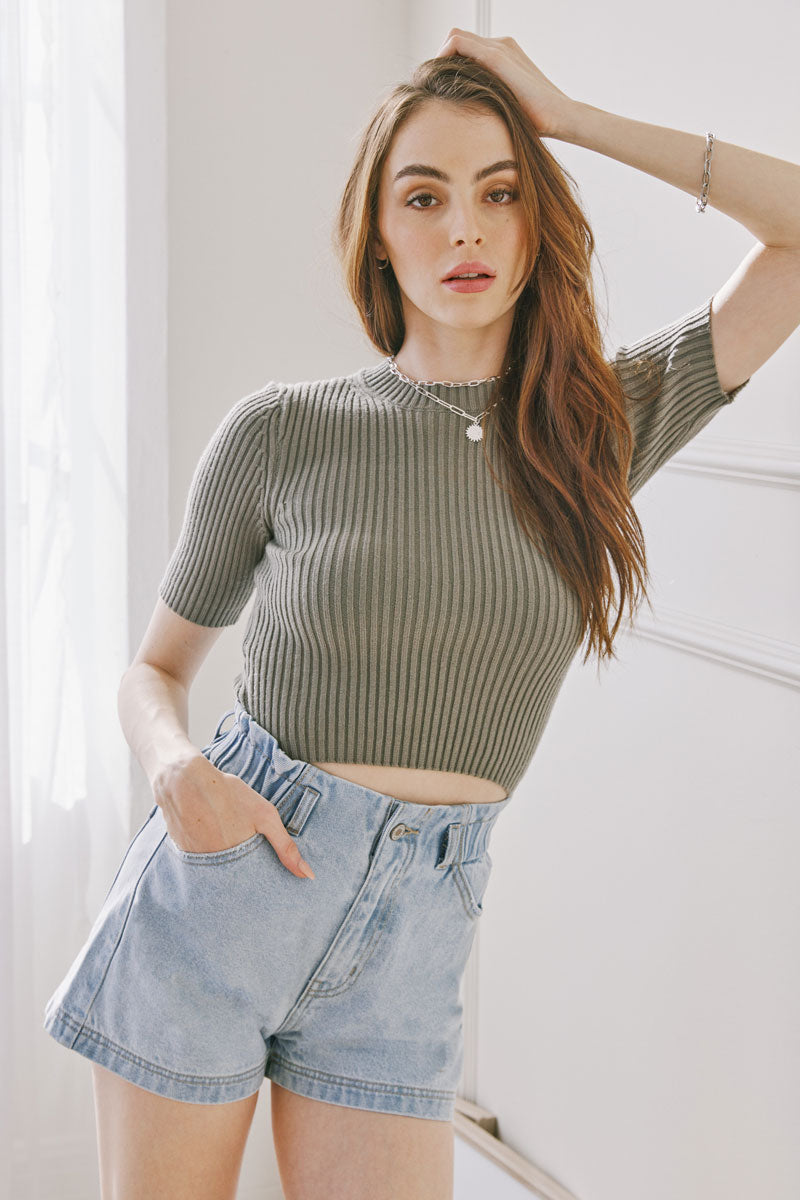 Lilith Ultra High Rise Paperbag Shorts