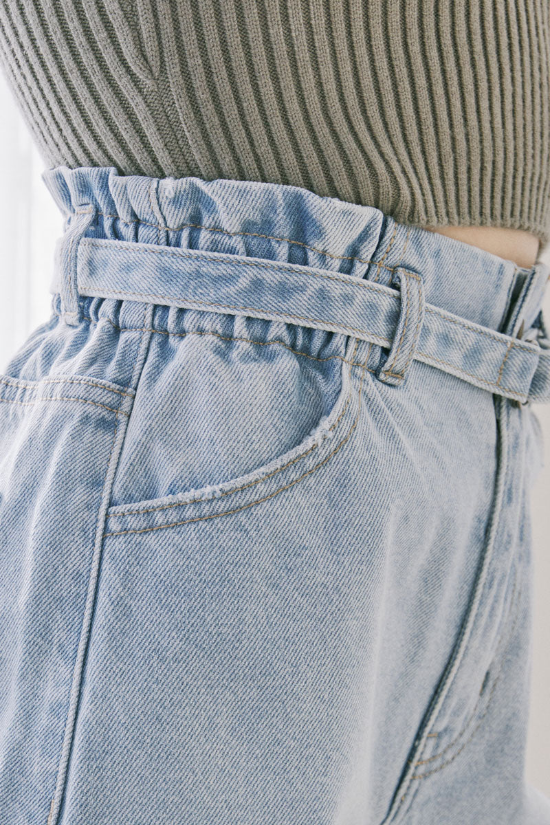 Lilith Ultra High Rise Paperbag Shorts