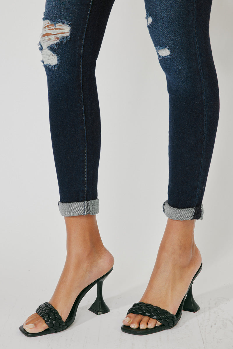 Hudson Mid Rise Ankle Skinny Jeans