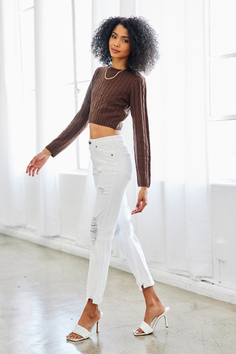 Haven Ultra High Rise Slim Straight Jeans