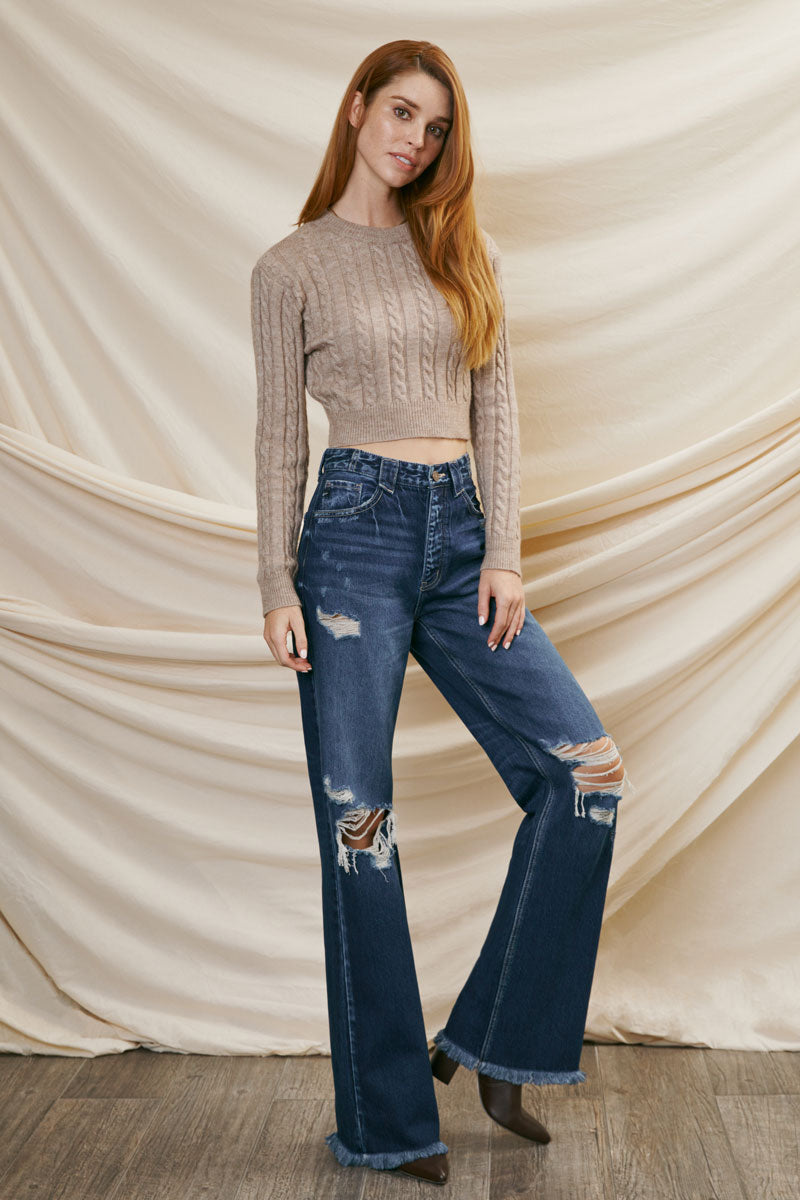 Charlotte Ultra High Rise 90's Flare Jeans