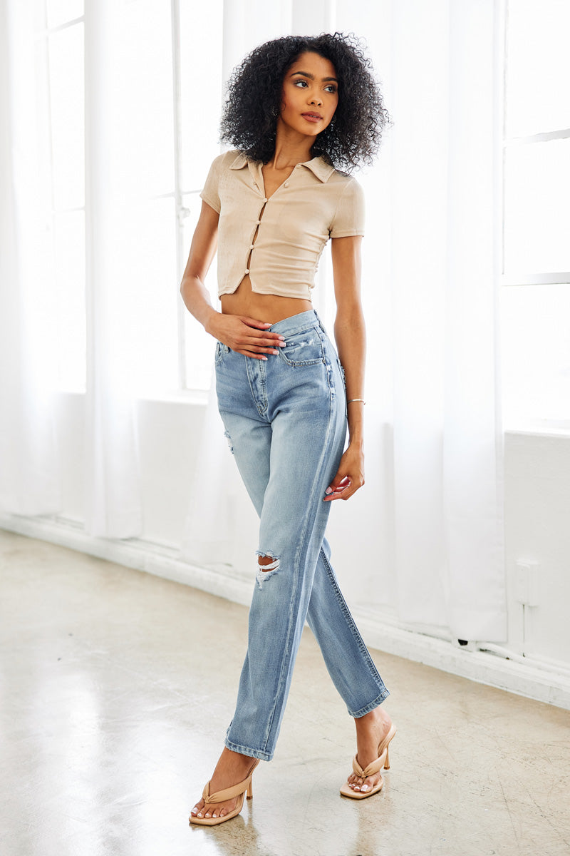 Jinx Ultra High Rise 90's Boyfriend Jeans