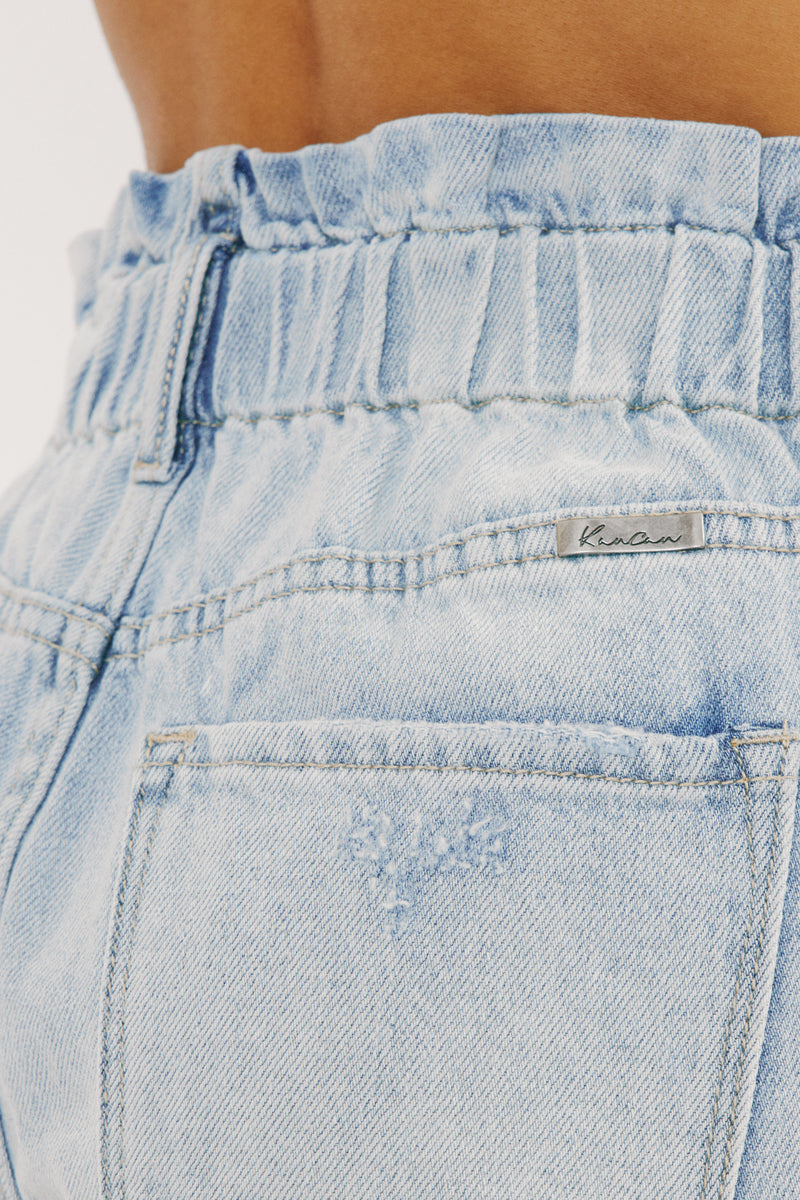 Daelyn Ultra High Rise Paper Bag Shorts