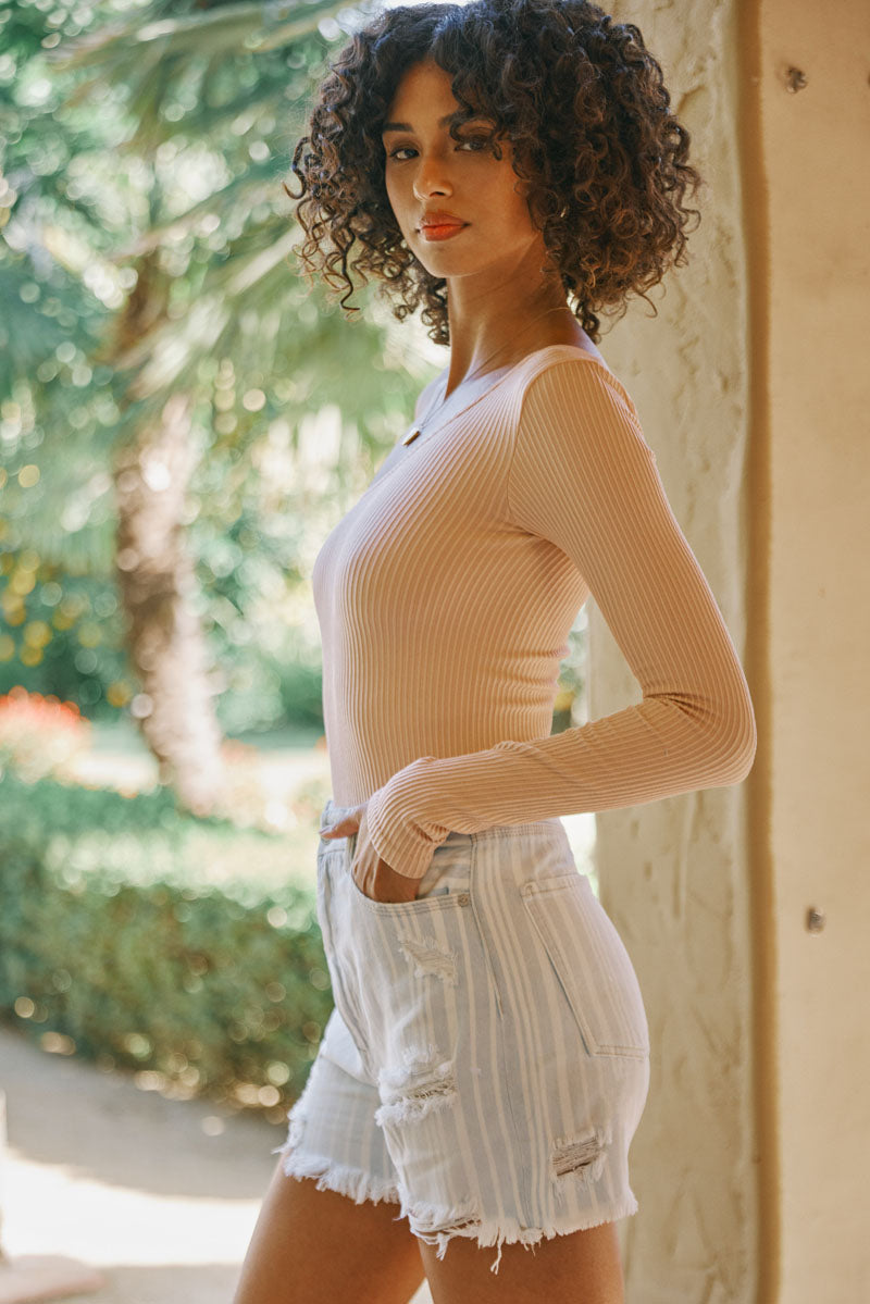 Del Ultra High Rise 90's Boyfriend Shorts
